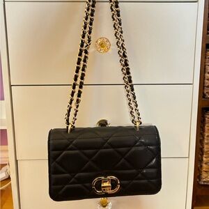 Black Quilted Chain Bag